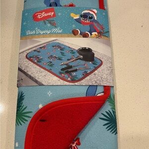 Disney Stitch Christmas Dish Drying Mat